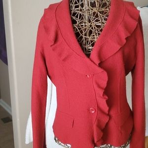 Coldwater Creek - flirty ruffle jacket.